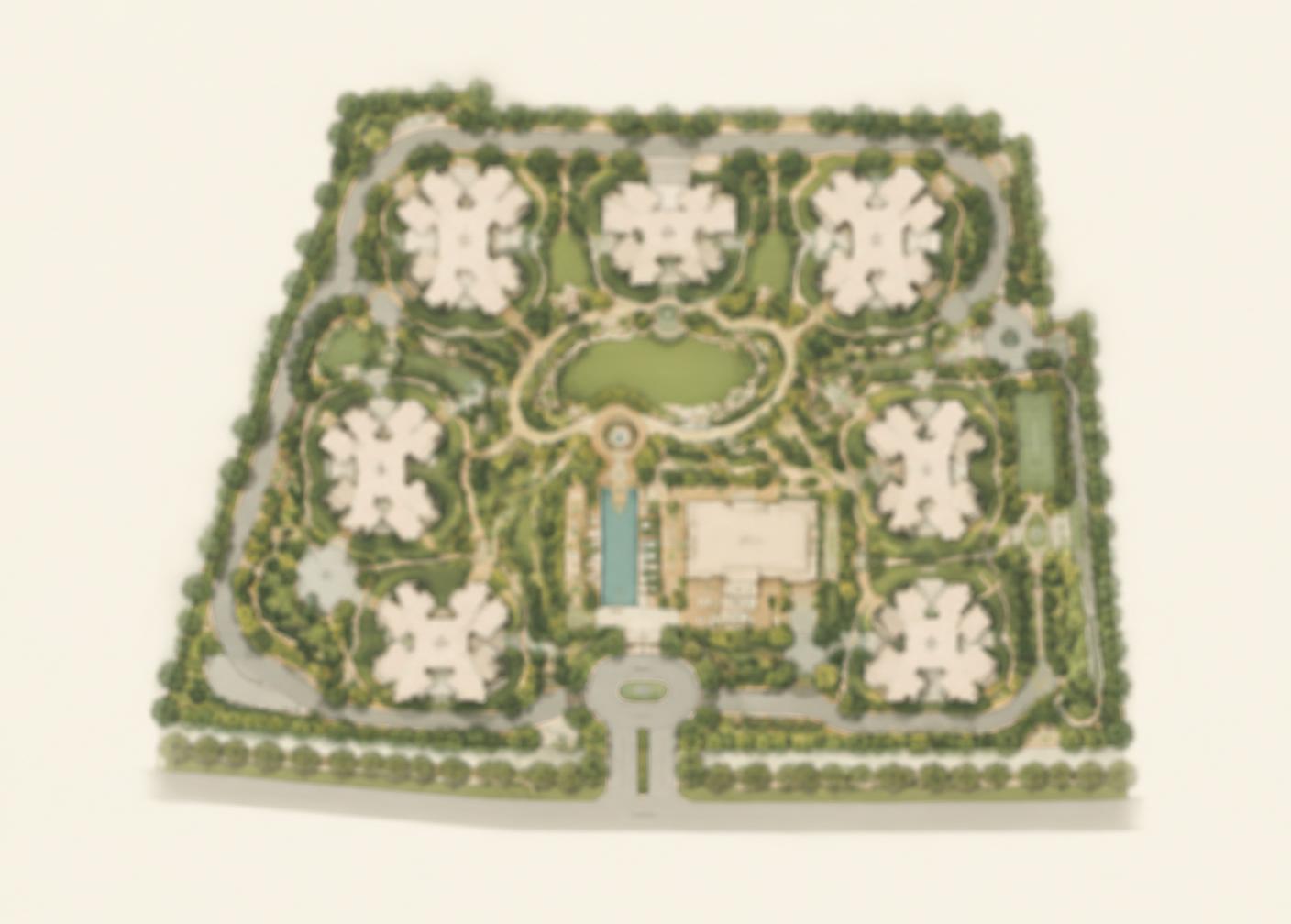 Site Plan preview, intentionally blurred